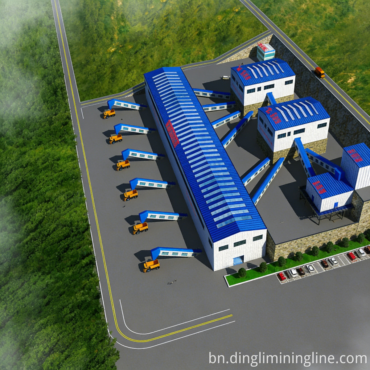 Building Foundation Stone Line